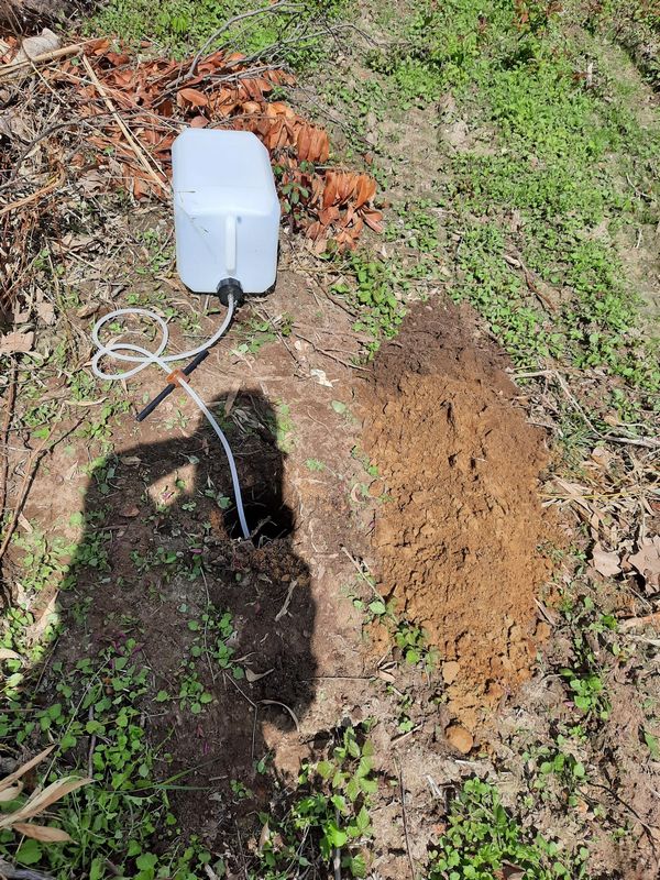 Prélèvement pour étude de sol Marsan