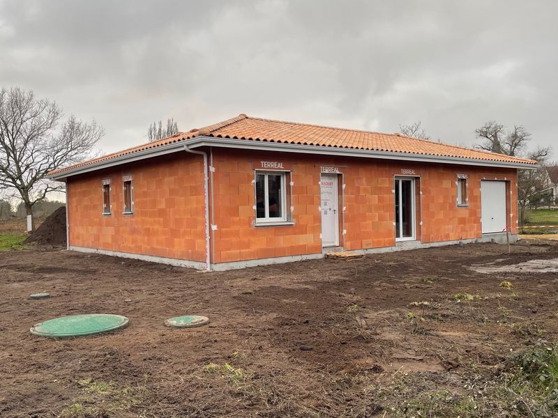 Maison landaise neuve avec récupérateur